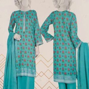 J. Embroidered 3 Piece Suit